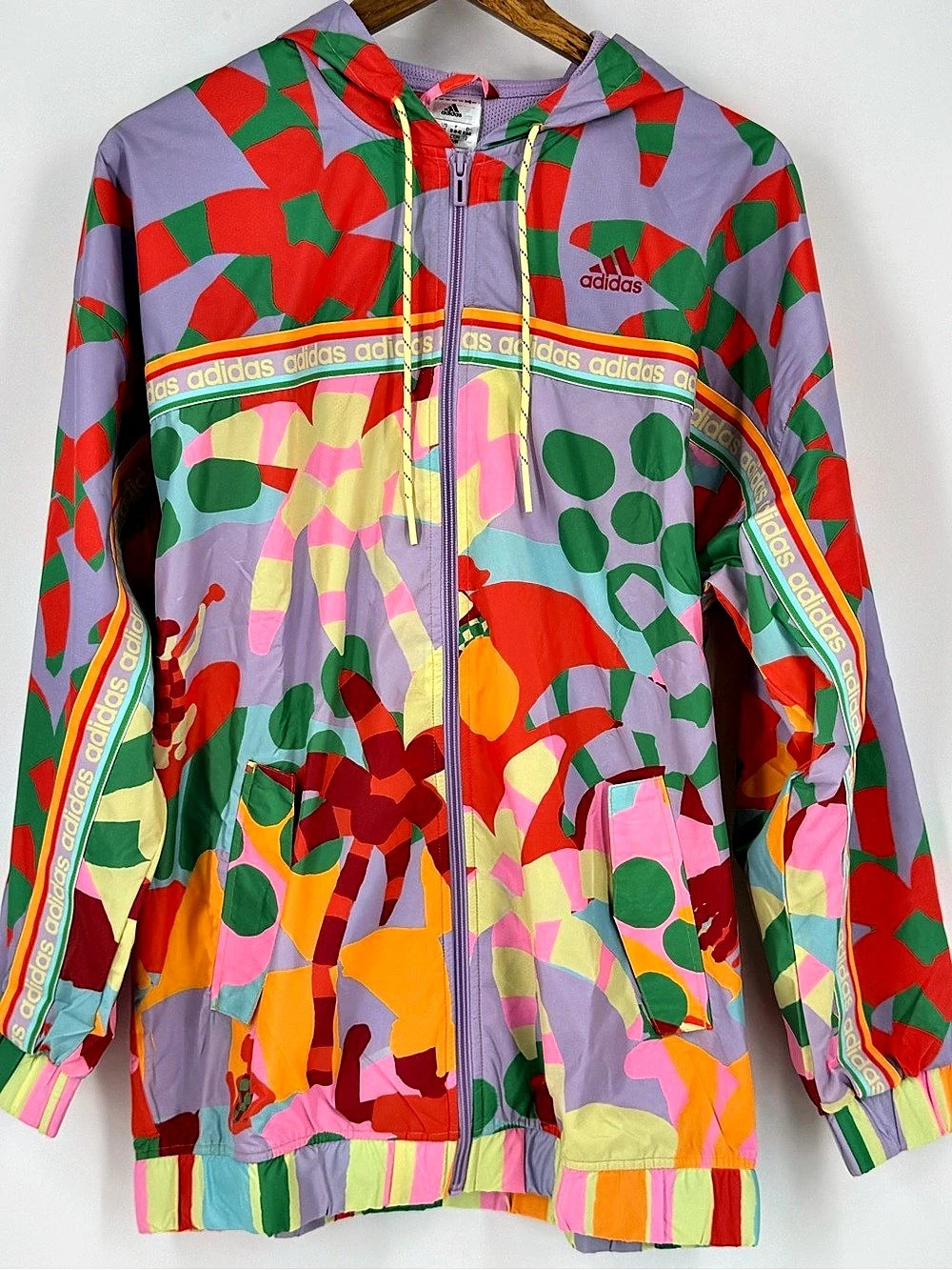 adidas Farm Rio Jacket Abstract Multicolor Size Medium NWT